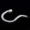 All Moissanite Cuban Hip Hop Bracelet for Men 6mm 8mm Full Diamond with GRA 925 Sterling Silver Teen Girls Chain