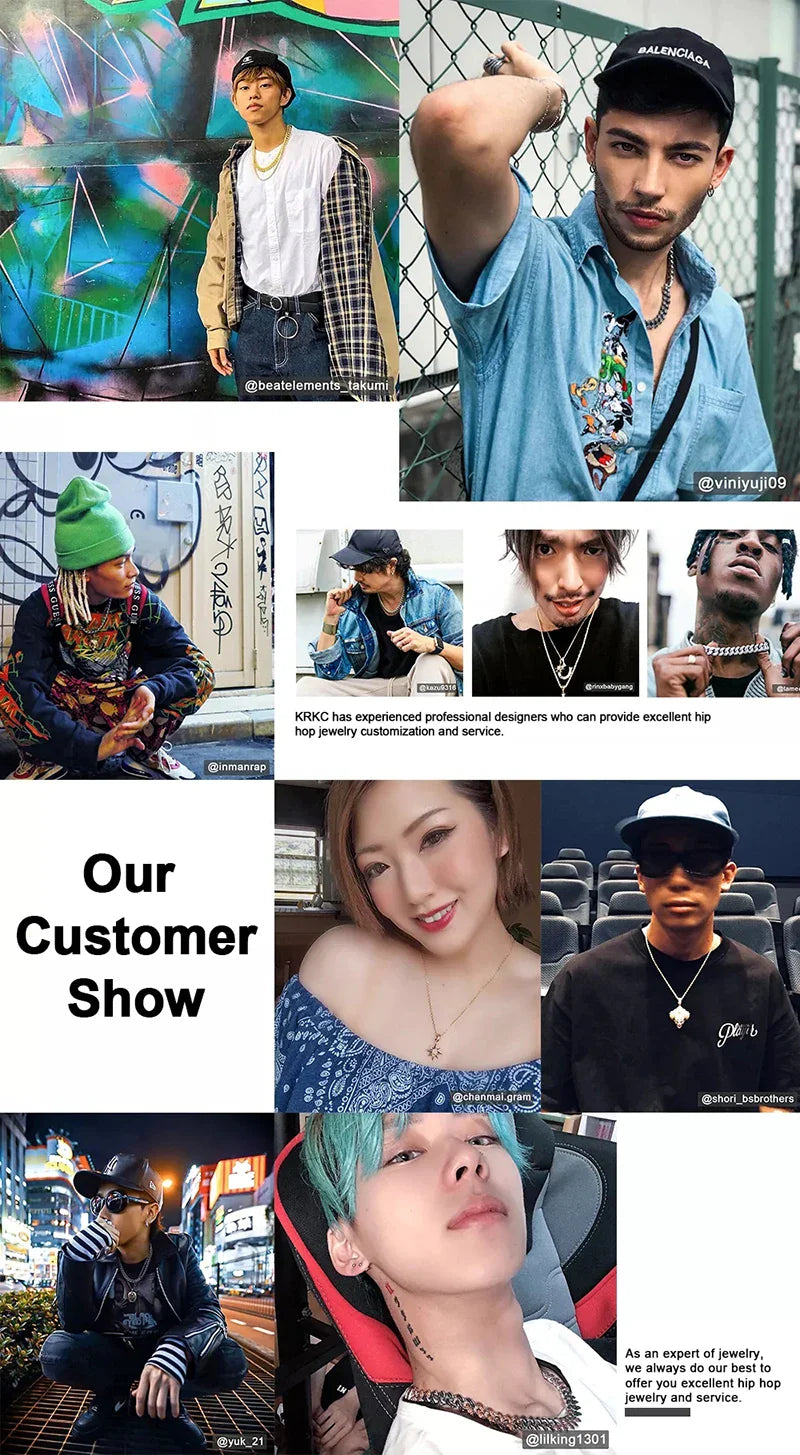 Hip Hop Jewelry Ice 5mm Wide Colorful Sparkling Tennis Necklace CZ Zircon Fashionable Tennis Necklace Suitable For Men And Women